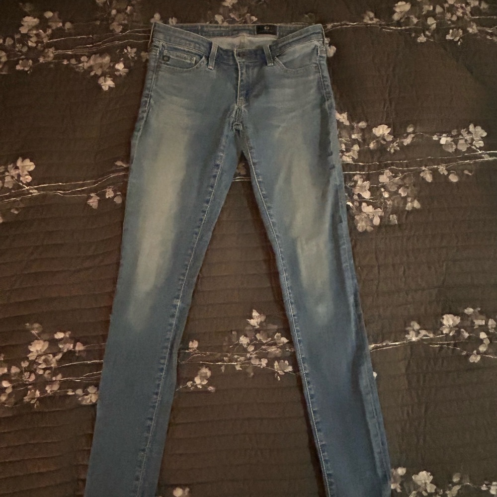 Ag Adriano Goldschmied Light Blue Skinny Jeans